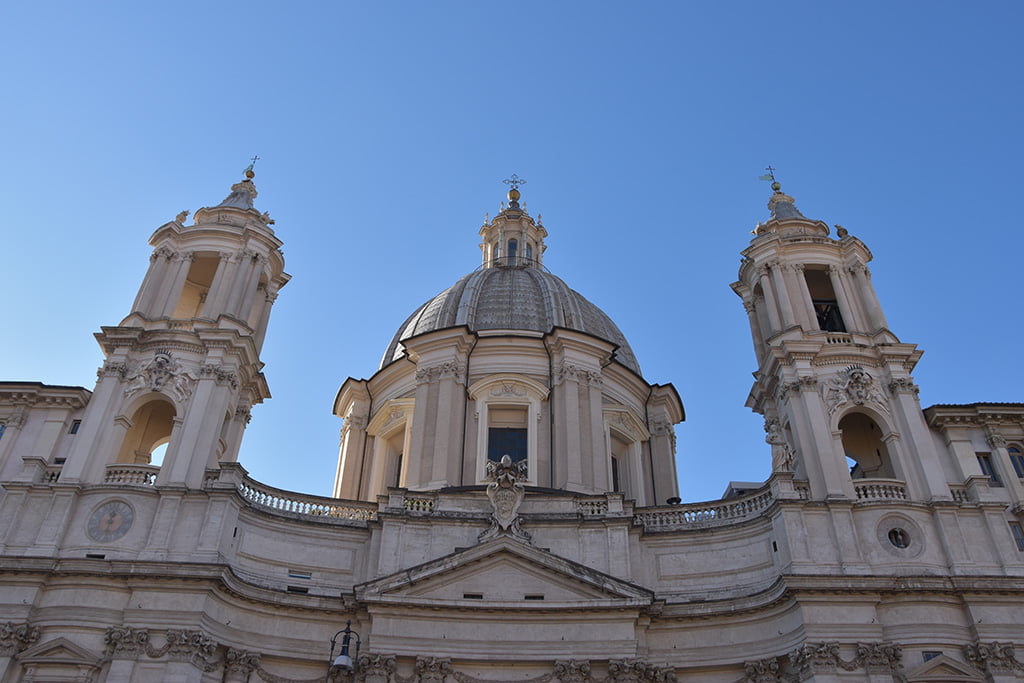 De Sant’Agnese in Agone kerk op Piazza Navona in Rome