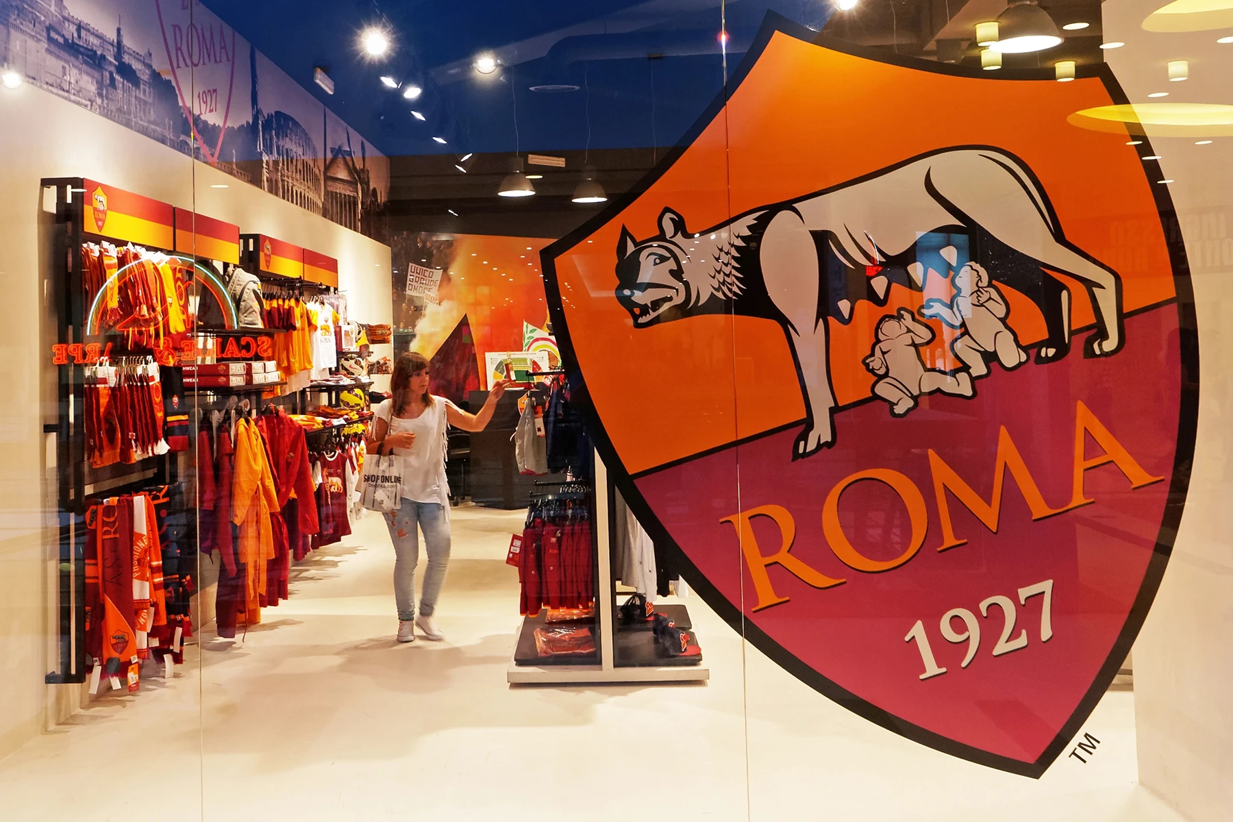 De AS Roma store in Rome