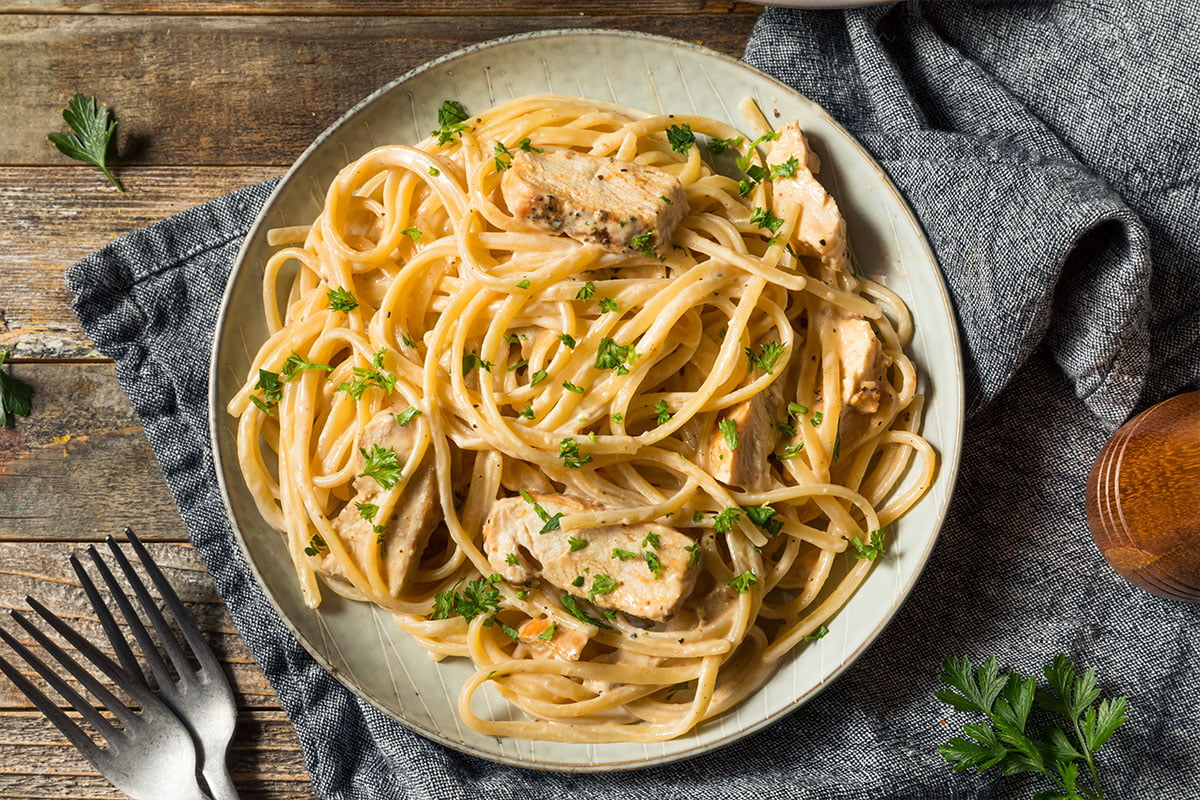 Fettuccine pasta gerecht