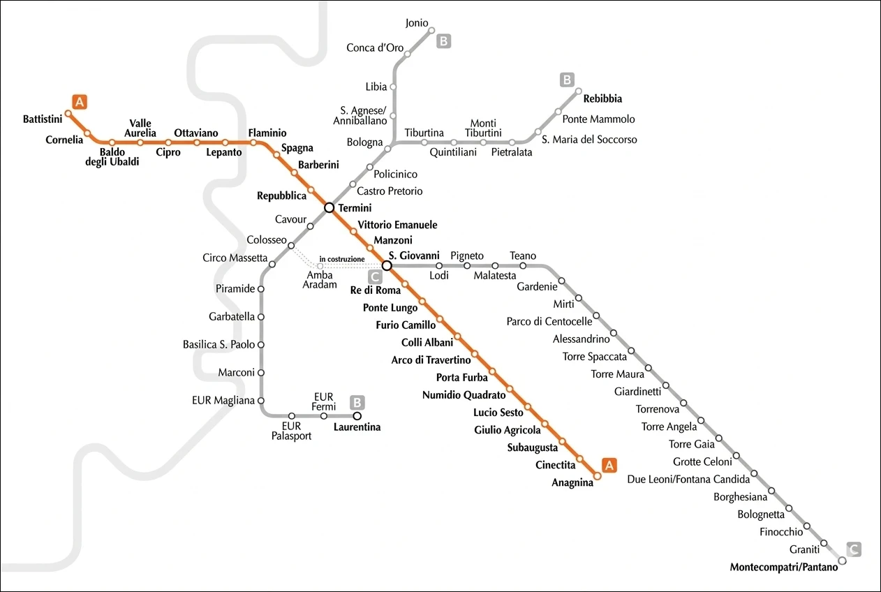 Metrolijn A van de Rome metro