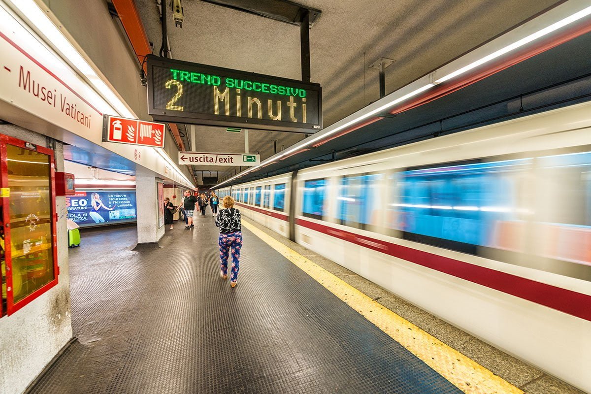 De metro in Rome