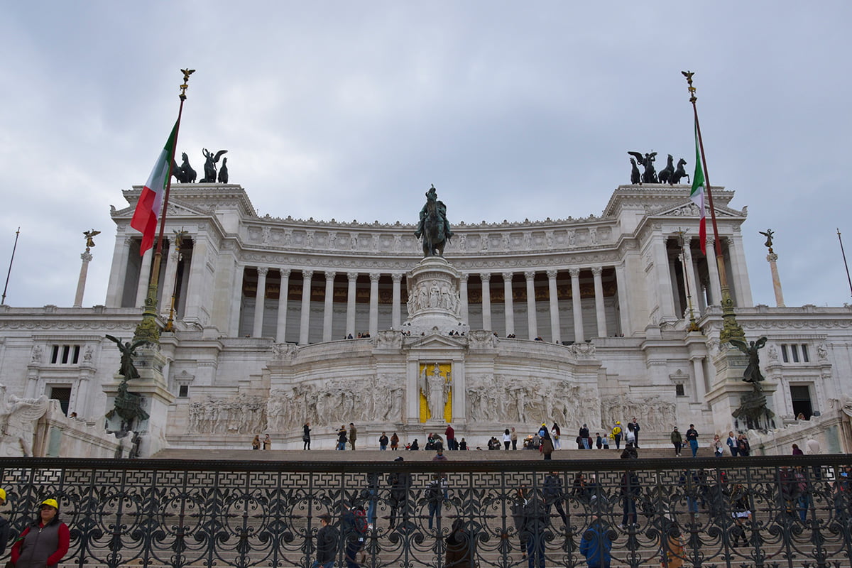 Il Vittoriano op Piazza Venezia in Rome
