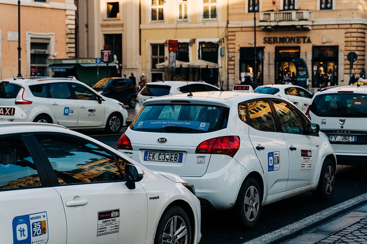 Taxi's in Rome