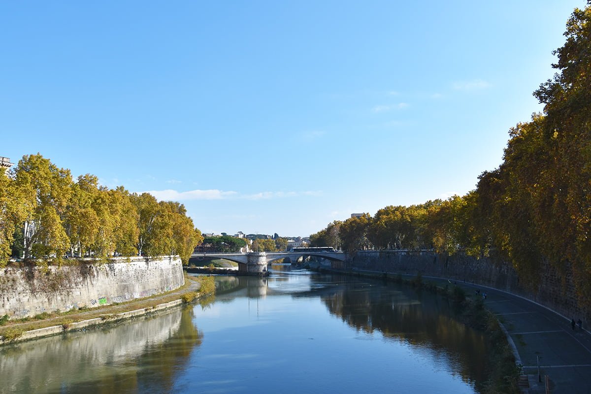 De Tiber rivier in Rome