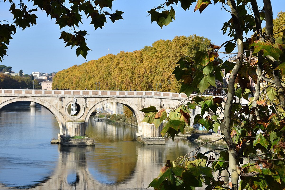 De Tiber rivier in Rome