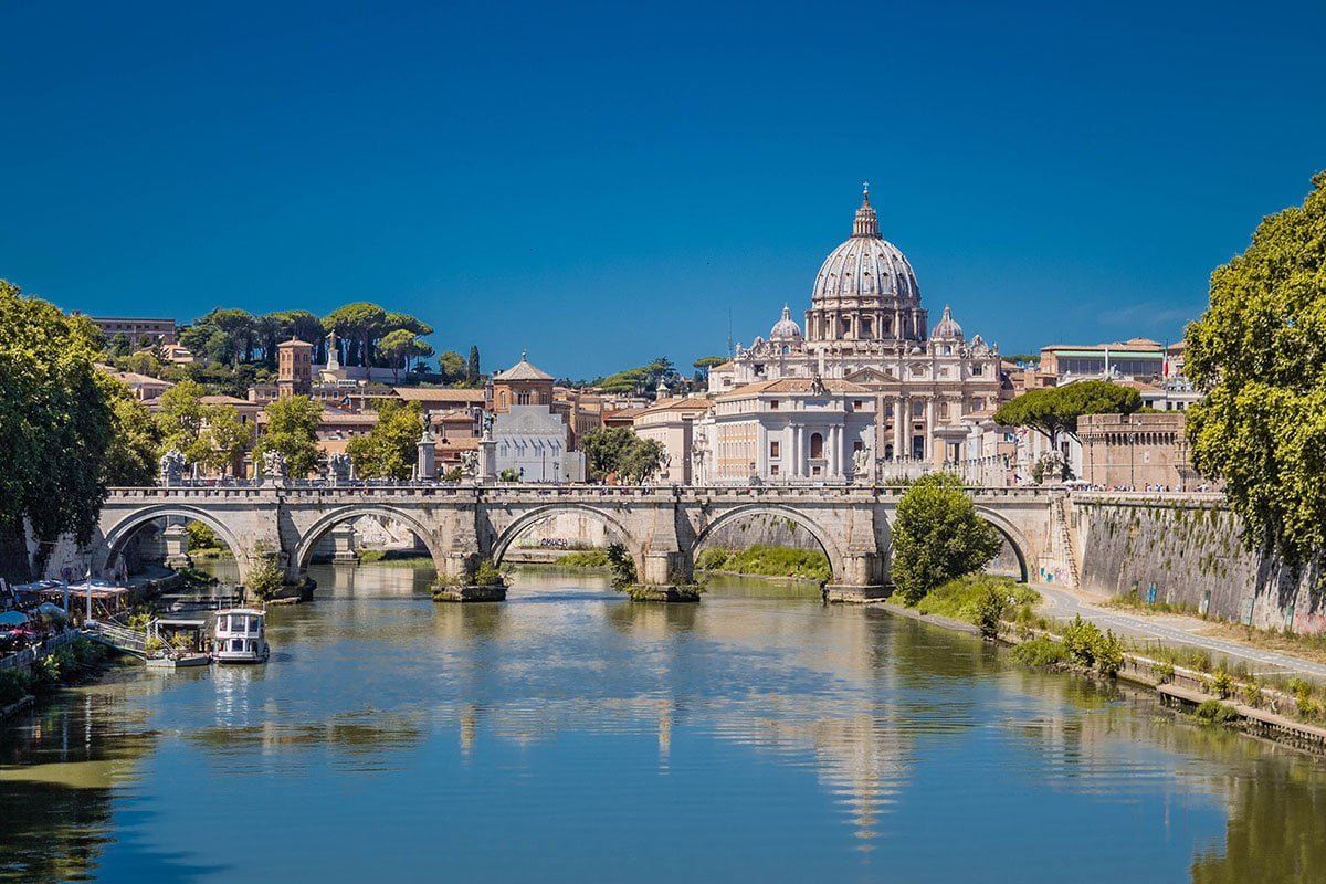 De Tiber rivier in Rome