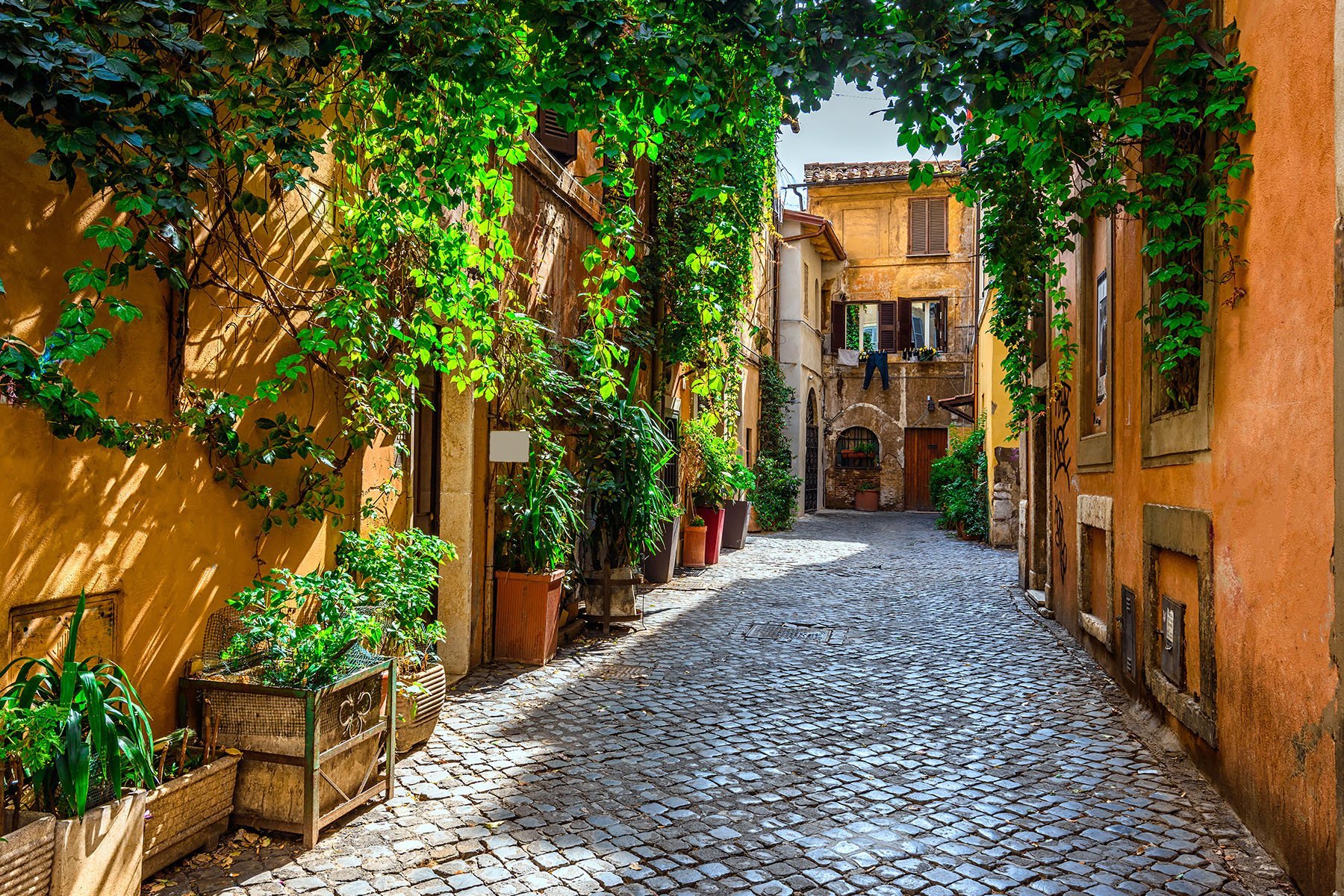 De wijk Trasteverre in Rome