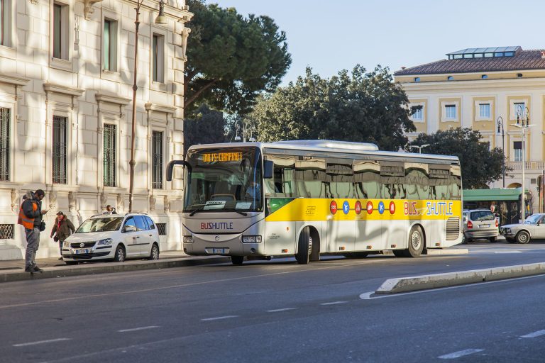 Rome vliegveld transfer Fiumicino Airport naar centrum Rome